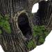 Relaxdays Aquarium Decoration - Tree Trunk Cave Hiding Place | Natural Look 16.5x15.5x11 cm | Black-Green Aquarium Accessory - Buy Online on GoSupps.com