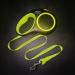 Fida Retractable Dog Lead 5m/16ft for Large Dogs up to 50KG - Green Reflective Ring, Ideal for Daily Walking - Buy Online on GoSupps.com