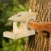 Relaxdays Squirrel Feeder House Feeding Station Box Hanging Wooden HWD: 17.5 x 14 x 25 cm Natural Spruce Wood Brown Pack of 1 - Buy Online on GoSupps.com