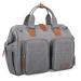 Pomelo Best Baby Changing Bag with Pram Clips and Changing Mat Embossed Grey