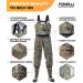 Foxelli Chest Waders  Camo Hunting Fishing Waders for Men and Women with Boots  2-ply Nylon/PVC Waterproof Bootfoot Waders 11 Camo - Buy Online on GoSupps.com