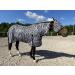 Breathable Eczema Ceiling for Horses - Elastic Neck & Insect Protection (135 cm White/Black) | Lightweight Summer Blanket - Buy Online on GoSupps.com