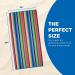 Ben Kaufman Colored Classic Multi-Color Stripe Beach Towel - Large Cotton - 30 x 60 - 4 Pack - Buy Online on GoSupps.com