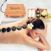 SereneLife PSLMSGST65.5 Massage Stone Heater Box Set - Electric Spa Portable Heated Rocks, 12 Large/Small Black Stones with Bamboo Heating Case - Buy Online on GoSupps.com