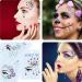 Face Jewels 6 Sheets Stick On + Chunky Glitter Rhinestone Stickers - Fairy Euphoria Eye Body Makeup for Rave, Festival Outfits & Teen Girl Gifts - Buy Online on GoSupps.com