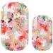Avoa Beauty nail film -"New Romantics" pink pink blue yellow floral nail art design 16 thin self -adhesive long -lasting nail wraps