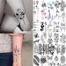 Small Flowers Letters Temporary Tattoos - 3D Moon Planet Lavender Fake Tattoos - Realistic Feather Butterfly Sticker for Kids & Adults - 73 Count - Buy Online on GoSupps.com