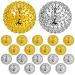 20 pieces magnetic massage ball acupressure ball for hand small hedgehog ball for acupressure therapy magnet massage ball for parents relaxation stress reduction 32 mm diameter (silver golden)
