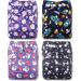 Littles and Bloomz Baby Reusable Pocket Cloth Diaper Standard Popper - Set of 4 Nappies - Buy Online on GoSupps.com