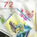 Zenacolor Professional Watercolor Pencils Set - 72 Colors in Metal Box with Brush for Drawing, Coloring, Blending & Layering - Adult & Kids - Buy Online on GoSupps.com