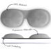 Smug Sleep Mask for Men & Women - 100% Darkening 3D Design Velcro Comfort - Perfect for Extended Eyelashes Gray - Buy Online on GoSupps.com