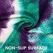 Non-Slip Yoga Towel - Tie-Die Textures with Bag - Odorless Microfiber Sweat Towel - Hot Yoga Mat for Bikram, Pilates - 24''x72'' Green Purple - Buy Online on GoSupps.com