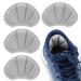 Sibba 2 Pair Heel Grips Shoes Pads for Shoes Too Big Self-Adhesive Foot Cushions Pads for Women Men Thick Shoe Inserts Back Insoles Anti Blister Shoe Liners Heel Protectors (Grey)