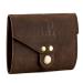 AP Donovan Leather case for safety razor and shaving brush | Travel shaving case | Leather case for safety razor and shaving brush | Brown