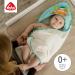 Fehn Bath Towel Sleeping Forest | Hooded Baby Towel with Fox - Soft Cotton Poncho for Infants & Toddlers (0+ Months) | 80 x 80 cm Bathing Towel - Buy Online on GoSupps.com