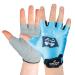 Walser Cycling Gloves Gel-Grip non-slip cycling gloves with Velcro fastening for racing mountain light blue kids - XXS
