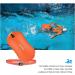 2 Pack JOTO Swim Buoy Float - Safety Float with Adjustable Belt for Open Water Swimming - Ideal for Triathletes, Kayaking, Snorkeling - Small Orange/Neon Yellow - Buy Online on GoSupps.com