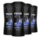 AXE Body Wash 12h Refreshing Scent Phoenix Crushed Mint & Rosemary Men's Body Wash With 100% Plant-Based Moisturizers 16oz 4 Pack