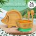 Babylovit Baby Dishes with Suction Cup - Stress-Free Bamboo Plates & Bowl for Kids | Perfect Dining Phase Accessories - Buy Online on GoSupps.com