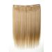 WIG ME UP Hairpiece Extension - 5 Clips Straight Light Golden Blonde 45 cm | Premium Quality Hair Extensions - Buy Online on GoSupps.com