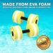 Water Gear Hydro Buoys - Yellow/White - Upper Body Pool Exercise for Back, Arms & Chest - Buy Online on GoSupps.com