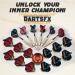 DartsFX Metal Tip Dart Set - 6 * 22g Steel Tip Darts with O-Rings, Brass Barrels, Aluminum Shafts & Custom Flights - Professional Dartboard Kit for Higher Accuracy - Gold - Buy Online on GoSupps.com