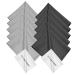 ECO-FUSED Microfiber Cleaning Cloths - 12 Pack - 6 x 7 inch (Black/Grey (12 Pack))