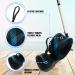 Reaction Tackle Fishing Rod Socks - Ultimate Protection for Baitcasting & Spinning Rods - Fits 7ft & 8ft - 2-Pack XL Black Sleeves - Buy Online on GoSupps.com