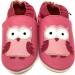 MiniFeet Premium Soft Leather Baby Shoes - Buy 4 Pairs, Get 1 Free! Toddler Shoes 0-6 Months to 4-5 Years - Pink Owl Design - Buy Online on GoSupps.com