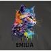 Personalized Men's Cat T-Shirt - Custom Name Gift | Shirtracer - Dark Gray 4XL Plus Size - Buy Online on GoSupps.com