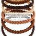 Braided Hair Ties Set - Chocolate Caramel Cocoa Cream - 18 Pcs - Buy Online on GoSupps.com