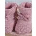 Royal Icon Baby Booties 0-3 Months - Knitted Bow Baby Boots for Boys & Girls - Warm & Safe Baby Slippers - Newborn Bootees Ri359 (Rose Gold) - Buy Online on GoSupps.com
