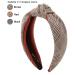 YETASI Brown Plaid Knotted Headband for Women - Comfy Non Slip Material, Unique Style - Buy Online on GoSupps.com