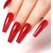 AIMEILI Christmas Red Glitter Gel Nail Polish UV/LED Soak-Off Sparkly Shiny Gel Polish French Nail Gel Nail Lamp Nail Art Manicure Salon DIY at Home Long Lasting & Easy to Apply 10ML (670) - Buy Online on GoSupps.com