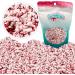 Bloody Bones Treat Toppers - 4 oz Resealable Stand Up Candy Bag - White Candy Bone Shaped Sprinkles w/ Red Splashes - Halloween Themed Sprinkles for Holiday Desserts and Snacks - Buy Online on GoSupps.com