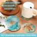 UPINS 8Pcs Diamond Painting Coasters - Ocean Theme DIY Life Coaster Kit for Adults and Kids - Buy Online on GoSupps.com