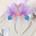 Frcolor Glitter Mermaid Headband | Princess Hairband for Girls | Purple Tail Party Favors - Buy Online on GoSupps.com