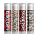 Fall Flannels Lip Balm Gift Set - Kettle Corn Vanilla Chai Spiced Pear Butter Toffee