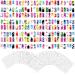 Custom Body Art Airbrush Nail Stencils - Design Series Set # 12 Includes 20 Individual Nail Templates with 18 Designs Each for a Total of 360 Designs of Series #12