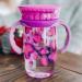 Nuby 360 Edge 2 Stage Drinking Rim Cup | 10 Oz/300 Ml, 12M+ | Leopard Purple | Removable Handles & Hygienic Cover | 1 Count - Buy Online on GoSupps.com