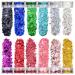 12 colors - Lvzongxin glitter face 60ml body glitter festival body glitter glitter powder sequet set for face nail eyes hair masquerade party make -up glitter diy craft 61