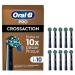 Oral-B Pro Crossaction Auded brushes for electrical toothbrush 10 pieces tooth cleaning X-bristen original oral-B toothbrush attachment mailbox-compatible packaging made in Germany black 10 pieces (1 Pack)