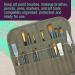 U.S. Art Supply Deluxe Brush Holder & Organizer Roll-Up Case Bag - 24 Slot Pockets Carry Pouch for Acrylic, Oil, Watercolor Paintbrushes - Buy Online on GoSupps.com