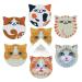 MVVMTOP 6 Pcs Diamond Painting Coasters with Dimensional Holder  DIY Cat Coaster Diamond Art Kits Non-Slip Coaster for Beginners  Kids and Adults Art Craft Supplies Face Cat