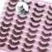 Newcally Wispy Fluffy Natural False Eyelashes - 20 Pairs Pack for Dramatic Long Strip Look - Faux Mink Lashes with Clear Band - Buy Online on GoSupps.com