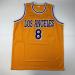 Kobe Bryant #8 LA Yellow Reprint Autographed Basketball Jersey Men's XL - Buy Online on GoSupps.com