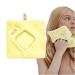 Hypoallergenic Microfiber Makeup Remover Mitt Face Towel Makeup Remover Cloth for All Skin Types with Just Water No Chemicals Washable (Baby Banana)