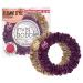 Invisibobble Slim Lila Gold I 2x Pleated Fill Hair tie for girls & women I strong hold & hair-friendly I Scrunchie Hair tie designed in the heart of Munich Lila & Gold