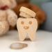 LAUBLUST Wooden Milk Tooth Box with Lid | Engraved Tooth Design & Smiley | Perfect Childhood Keepsake & Gift for Kids - Buy Online on GoSupps.com