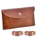 Starkenburg Company Horse Saddle Bag Saddle Cell Phone Holder Easy-Access Pommel Bag Securely Pack Small Items Multiple Colors Light Brown